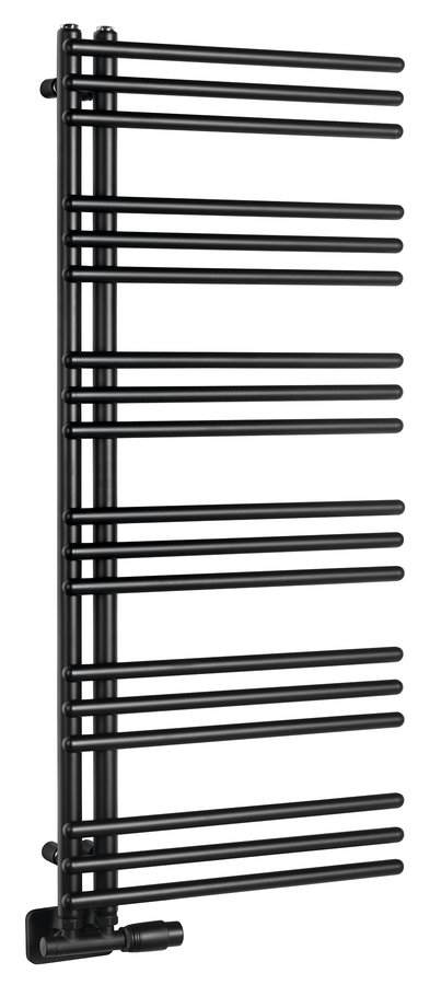 Aqualine Poseidon radiátor PS411B, 1140 × 450 mm, čierna mat, 379 W